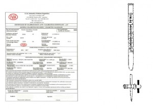 Buretas con llave recta con macho de PTFE con certificado de lote